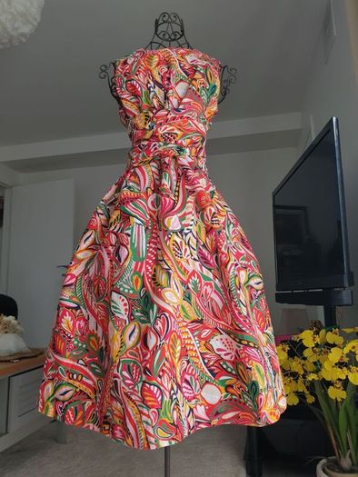 Hobbs Linen Dress Size Uk 12