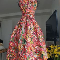 Hobbs Linen Dress Size Uk 12