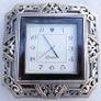 Brighton Tango Square Silver Plated Desk Clock Image 9