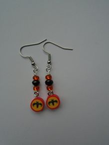 Halloween earrings,bat earrings . Jewellery, Earrings,Gift