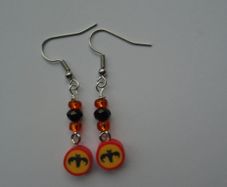 Halloween earrings,bat earrings . Jewellery, Earrings,Gift