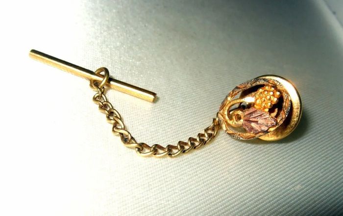 Pristine Vintage Black Hills 10k/12k Gold Tie Pin