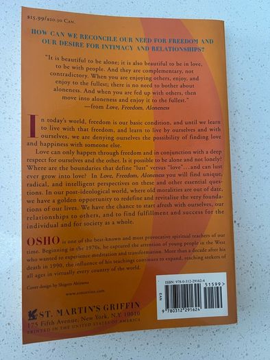 OSHO - Love Freedom Aloneness - The Koan of Relationships- paperback