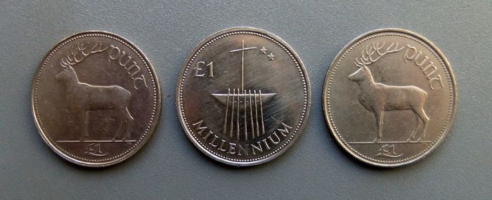 3 x Pound Coins