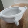 White porcelain ceramic gravy boat/jug Image 2