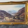 Pair of Huge Vintage Framed Artworks (105x75cm) - Matching Luxury Frames Image 2