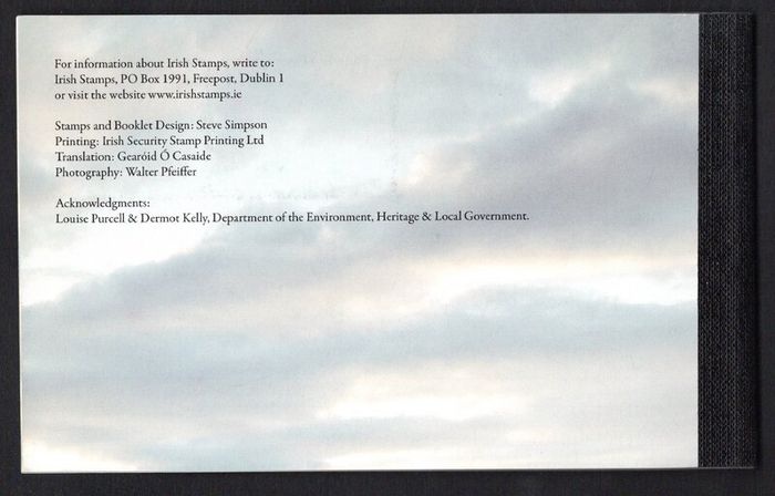 2011 Ireland National Parks of Ireland Commemorative Stamps Booklet Mint Never Hinged (MNH). Scans of contents show in advert.