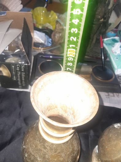 A Pair of Old Large Heavy Brass Vases