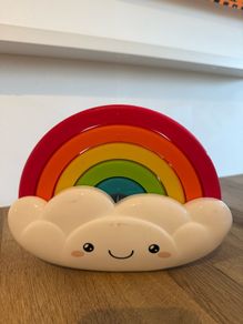stacking balancing rainbow toy