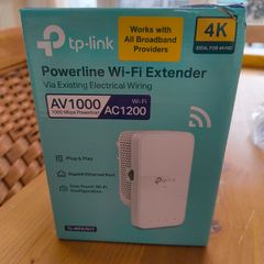 Brand New TP-Link TL-WPA7617 AV1000 Gigabit Dual-Band Wi-Fi Powerline Extender (Single Add-on Unit)