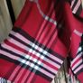 Autumn red checkered shawl Image 2
