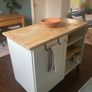Rustic Pine Kitchen Island Image 2
