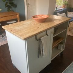 Rustic Pine Kitchen Island