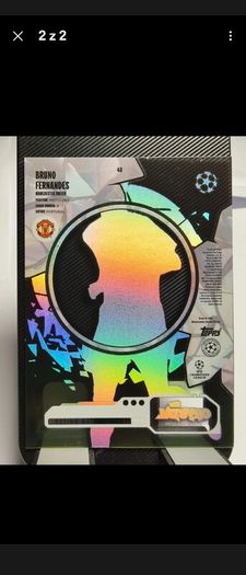 2023-24 Topps Crystal Premium UEFA  #48 Bruno Fernandes - Manchester United