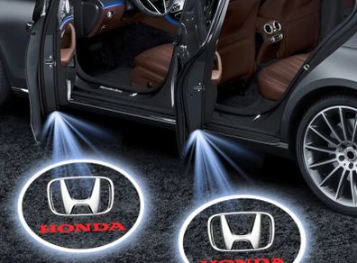 Door Logo Lights for Honda Accord,Door Lights Projector 3D Ghost Shadow Lights Puddle Lights Logo Led Welcome Courtesy Step Lamp for Honda Spirior/Odyssey/Elysion/Accord Emblem Accessories