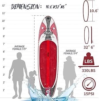 FREE SHIPPING Inflatable Stand Up Paddle Board, 10ft Paddle Boards for Adults with Premium SUP Paddleboard Accessories & Backpack, Wide Stable Design, Non-Slip Comfort Deck for Beginners & Experts