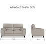 Slate grey 2 seater Image 2