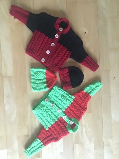Baby cardigan and hat sets