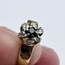 Vintage 18ct Yellow Gold Sapphire & Diamond Ring Image 5