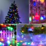 String Lights, ADORIC Festoon Lighting 10M 100 LED Battery Operated Globe Lights Waterproof, 8 Modes Lighting, Decoration for Halloween, Christmas, Festivals (Red, Green, Blue, Yellow) Image 5