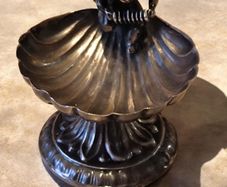 Vintage Spanish Silver 925 Cherub Shell Salt Cellar Pedro Duran,Antique 1888 Sterling Silver JC Vickery London Button Hook Royal Supplier,Vintage Peruvian 925 Sterling Silver Stag Head Wine Pourer