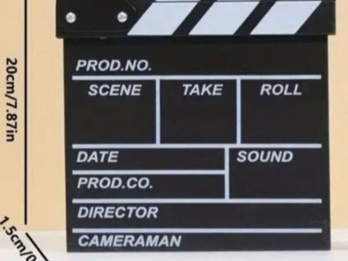 Film directors clapperboard (wooden)