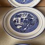 Vintage Arklow pottery "Willow " 6Dinner plate 5 Bowls Image 6