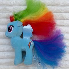 My Little Pony Rainbow Dash Small Plush Hasbro E0432/E0032 approx. 17 cm. Used Please see pictures
