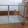 tv table / side table with 3 rollers Image 2
