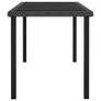 Garden Dining Table Black 180x70x73 cm Poly Rattan Image 4