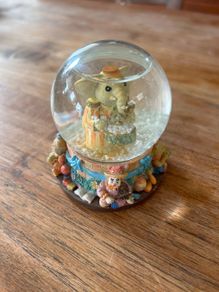 A Pair of Regency Fine Art Snow Globes