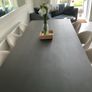 solid wood large black kitchen table Image 2