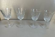 4 x Crystal sherry glasses