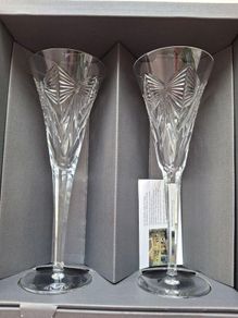 Waterford Crystal Millennium Flutes Happiness