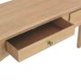 Console Table with 2 Drawers 120x35x76 cm Solid Pine Wood Image 8
