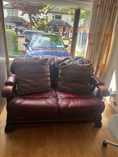 3 piece leather couches