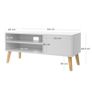 New Scandinavian TV Console Cabinet Display - FREE P&P Image 4