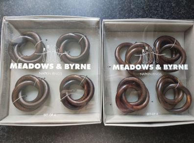 napkin rings x8