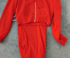 Bershka red Tracksuit top large, bottoms size large