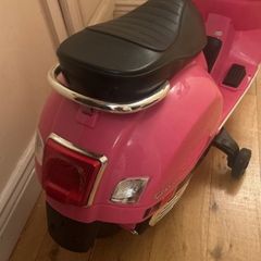 Girls chargeable Vespa bike