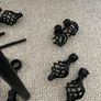 Curtain pole, mounts, tie backs and end scrolls Image 3