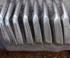 Vintage Celtic Connolly M-k Golf irons. Left handed clubs