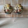 Pair Indian Tree Handpainted Vases HJ Wood Staffordshire Image 3