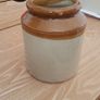 Brown Old Stoneware Jar Image 4