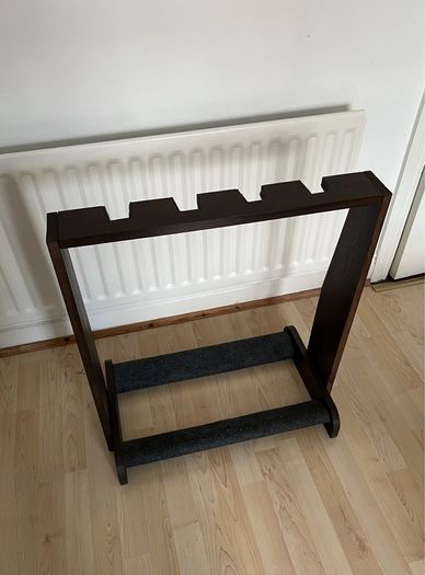 4-Guitar Stand - Dark Walnut