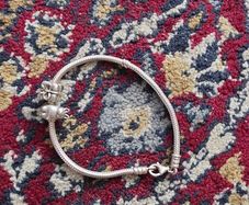 Pandora Braclet And 2 charms .925 silver 21 grams