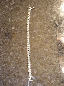 10k gold diamond tennis bracelet