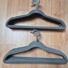 30 grey non slip velvet hangers