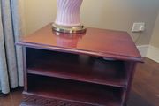 Elegant carved wooden TV stand / side table