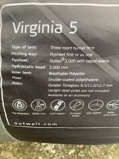 Virginia 5 Three room Tunnel Tent